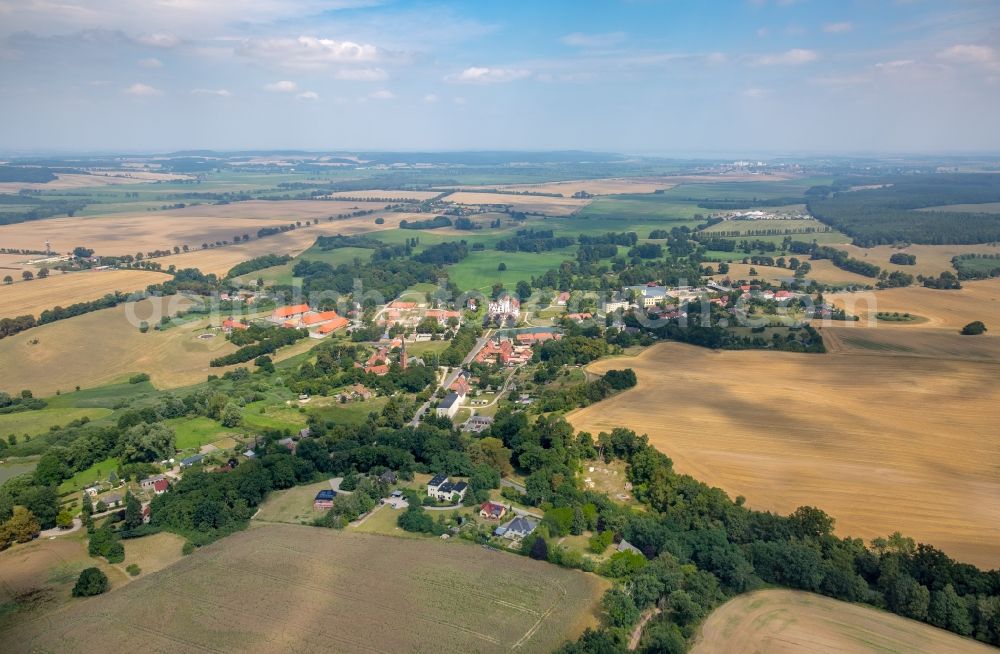 Aerial photograph Basedow - Village view of Basedow in the state Mecklenburg - Western Pomerania