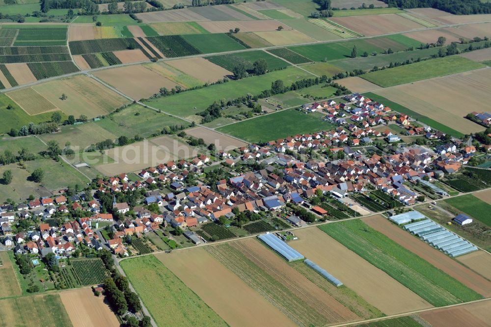 Böbingen from the bird's eye view: Village view of Boebingen in the state Rhineland-Palatinate