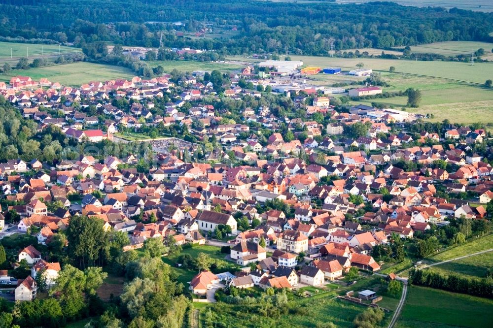 Aerial photograph Beinheim - Village view in Beinheim in Grand Est, France