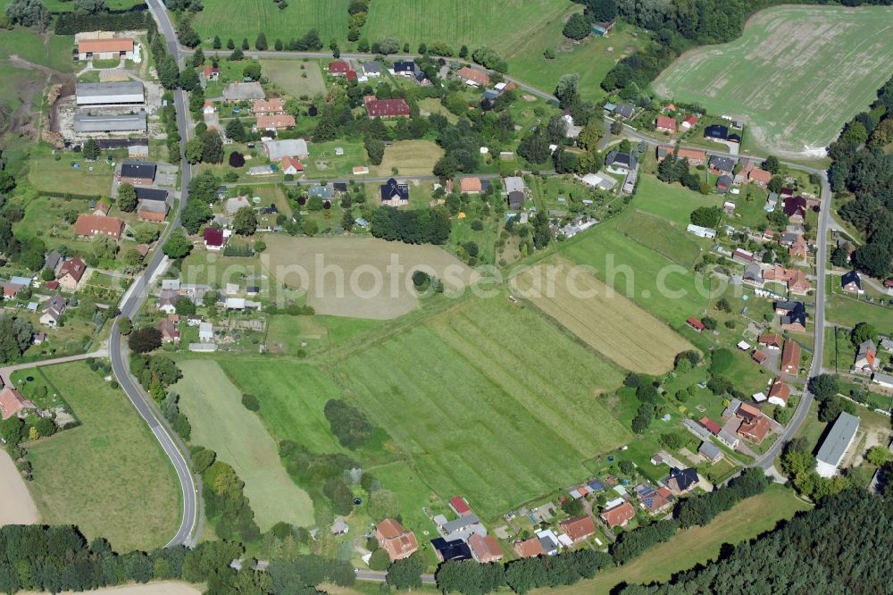 Aerial photograph Bengerstorf - Village view of Bengerstorf in the state Mecklenburg - Western Pomerania