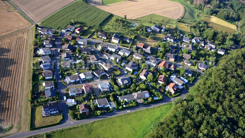 Bennerscheid from above - Village view in Bennerscheid in the state North Rhine-Westphalia, Germany