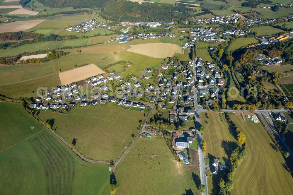 Aerial photograph Berge - Village view of Berge in the state North Rhine-Westphalia