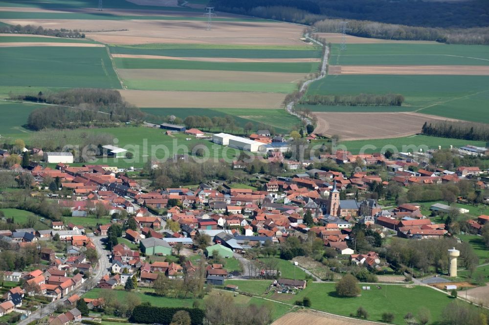 Aerial photograph Berneville - Village view of Berneville in Nord-Pas-de-Calais Picardy, France