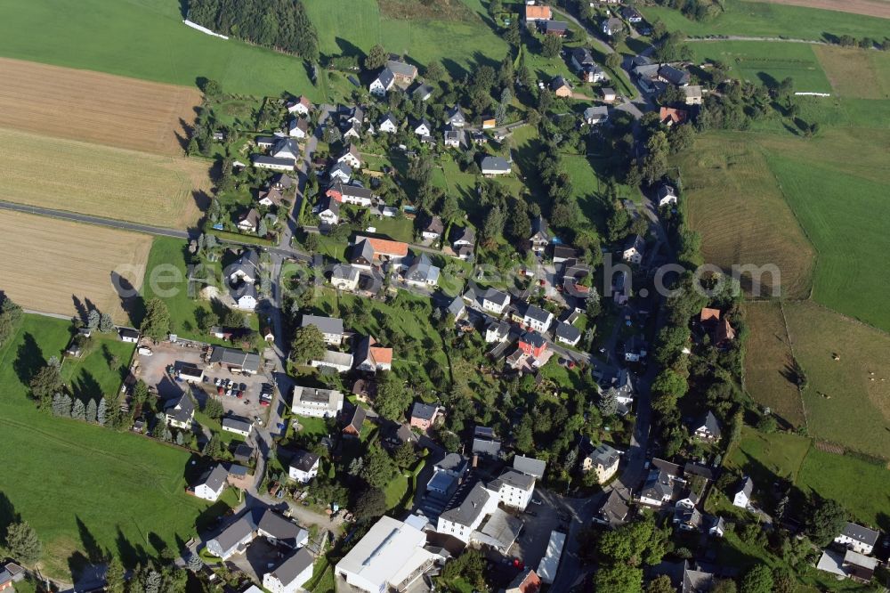 Aerial image Beutha - View of the village of Beutha in the state of Saxony