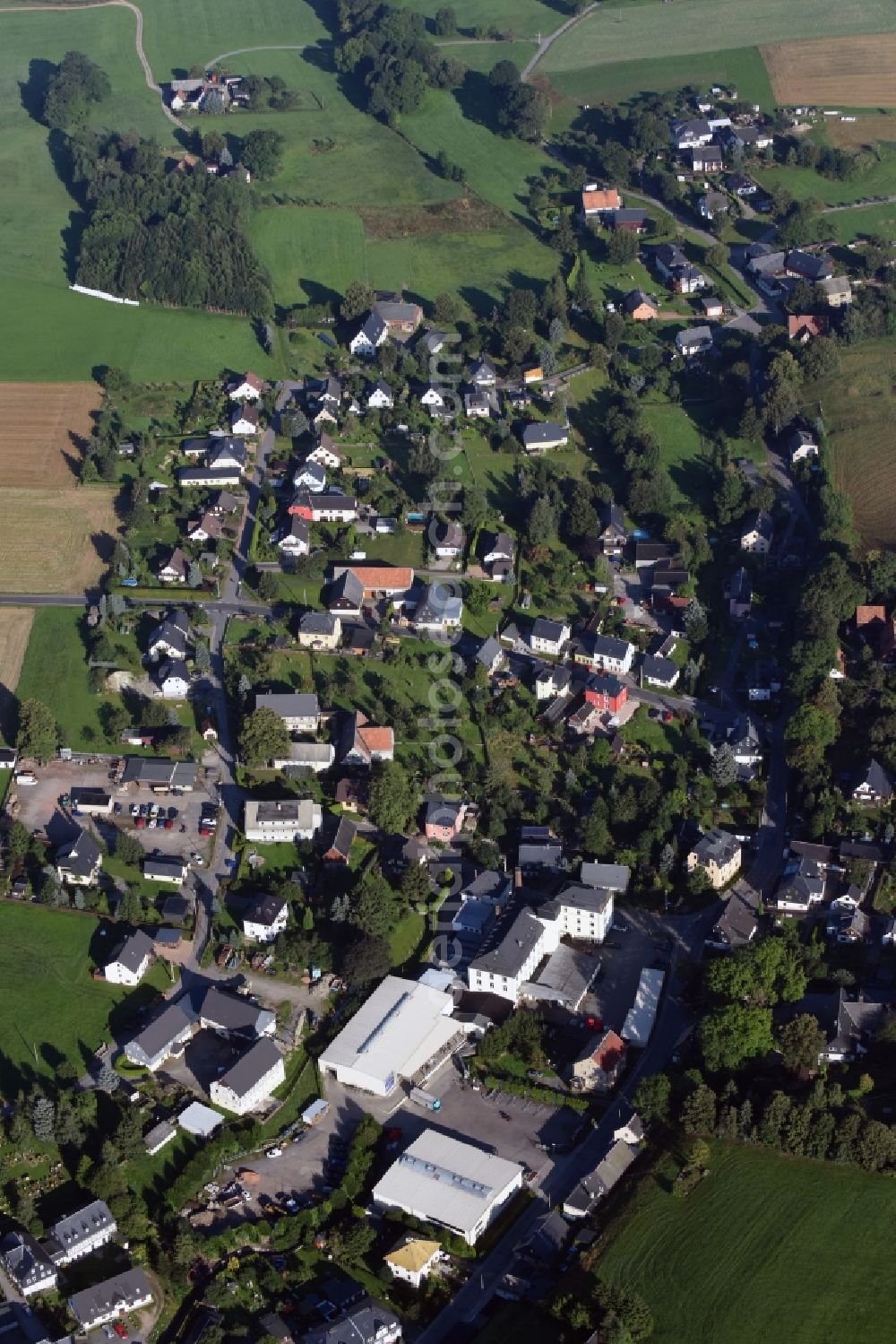 Aerial photograph Beutha - View of the village of Beutha in the state of Saxony