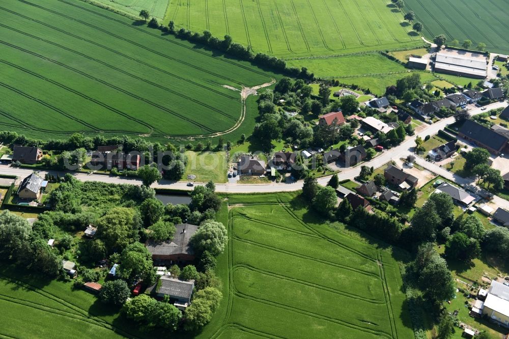 Bühnsdorf from above - Village view of Buehnsdorf in the state Schleswig-Holstein