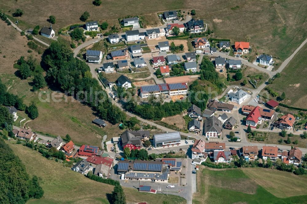 Aerial image Biederbach - Village view in Biederbach in the state Baden-Wurttemberg, Germany