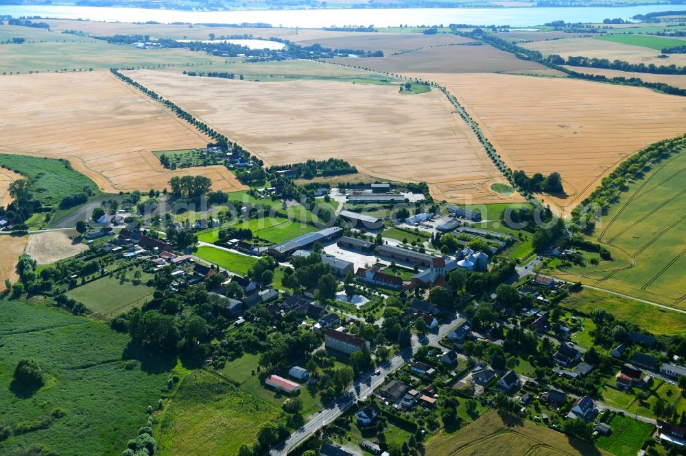 Aerial photograph Bietikow - Village view in Bietikow in the state Brandenburg, Germany