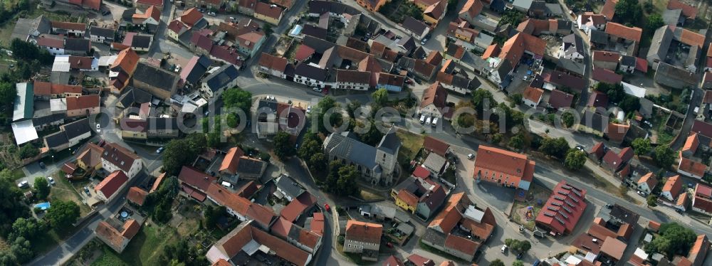 Aerial photograph Bilzingsleben - Village view of Bilzingsleben in the state Thuringia