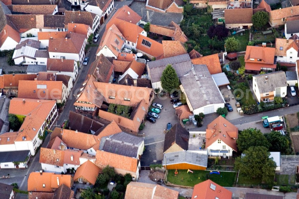 Aerial photograph Birkweiler - Village view of Birkweiler in the state Rhineland-Palatinate