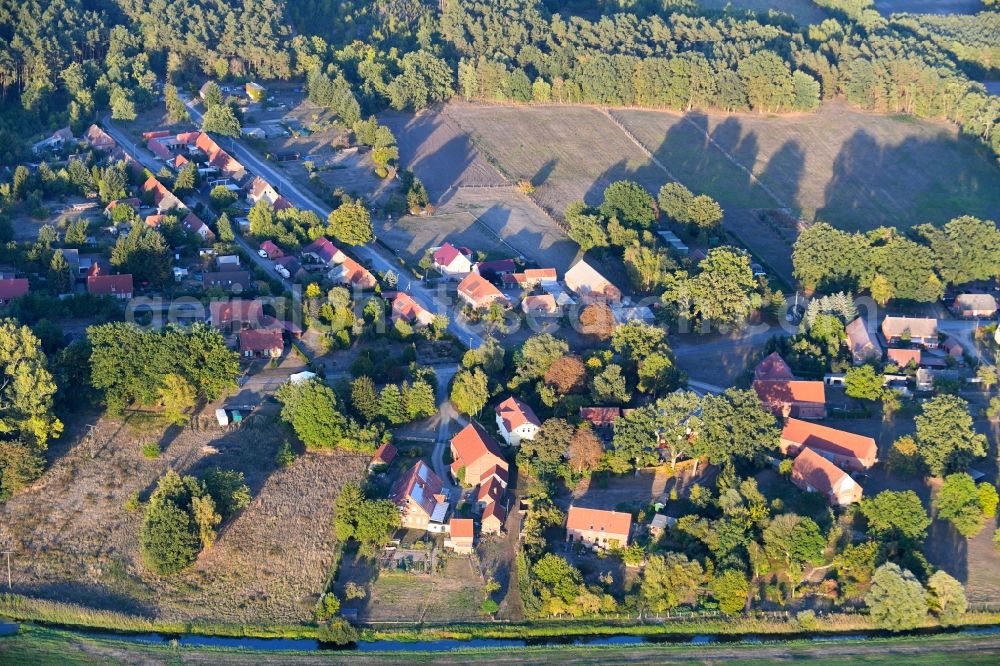 Aerial photograph Boek - Village view in Boek in the state Mecklenburg - Western Pomerania, Germany