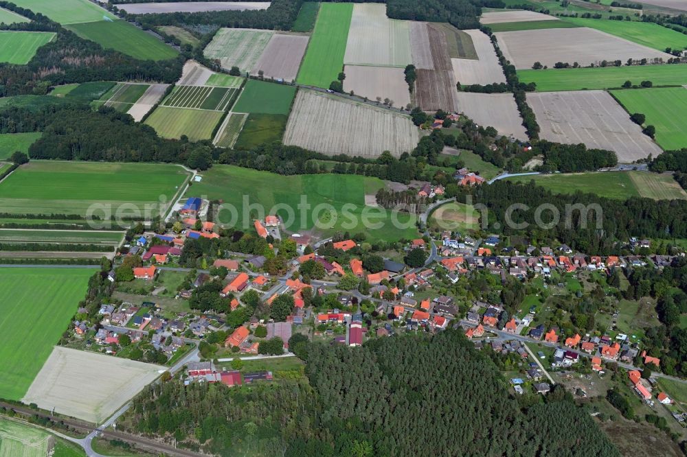 Aerial image Bollensen - Village view in Bollensen in the state Lower Saxony, Germany