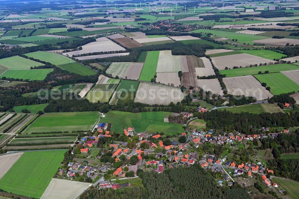 Aerial photograph Bollensen - Village view in Bollensen in the state Lower Saxony, Germany