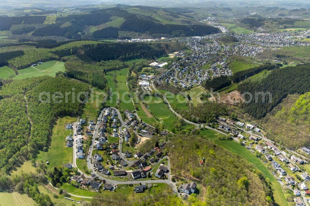 Brauersdorf from above - Village view in Brauersdorf in the state North Rhine-Westphalia, Germany