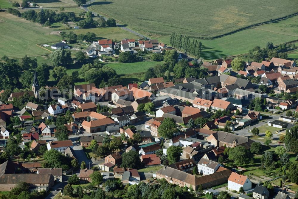 Aerial image Bregenstedt - Village view of Bregenstedt in the state Saxony-Anhalt