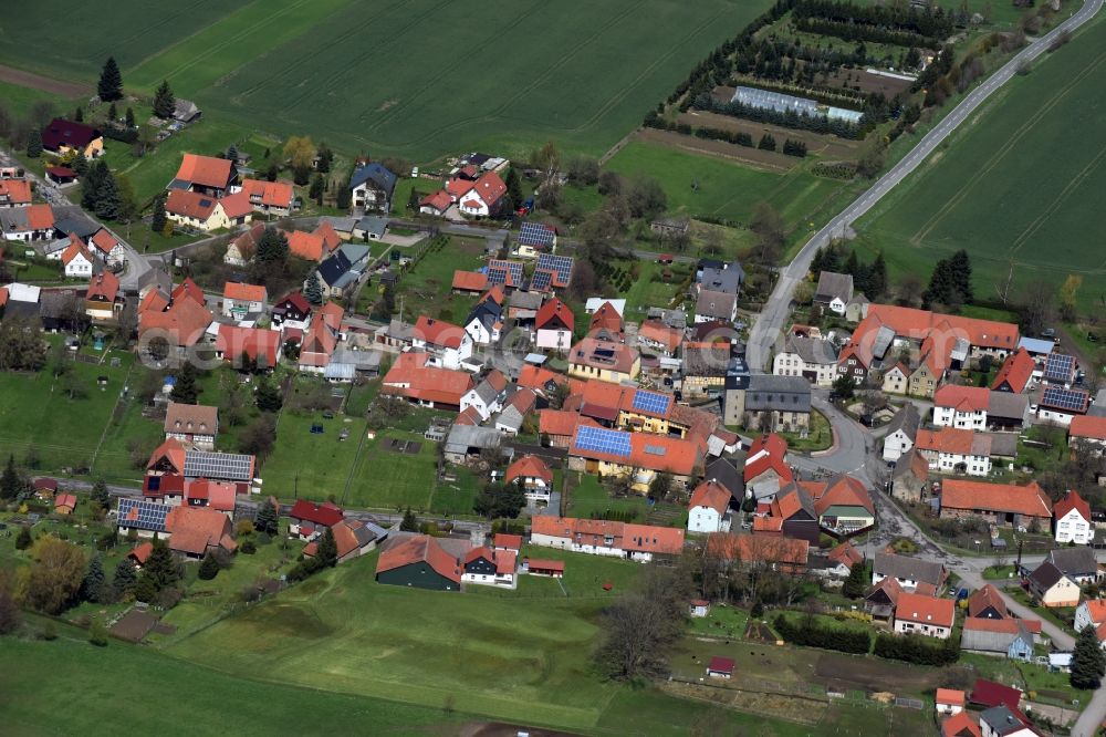 Aerial image Breitenbach - Village view of Breitenbach in the state Saxony-Anhalt