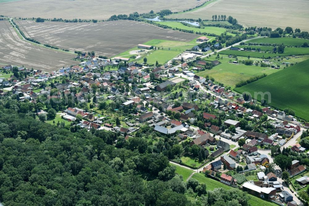 Breitenhagen from above - Village view in Breitenhagen in the state Saxony-Anhalt, Germany