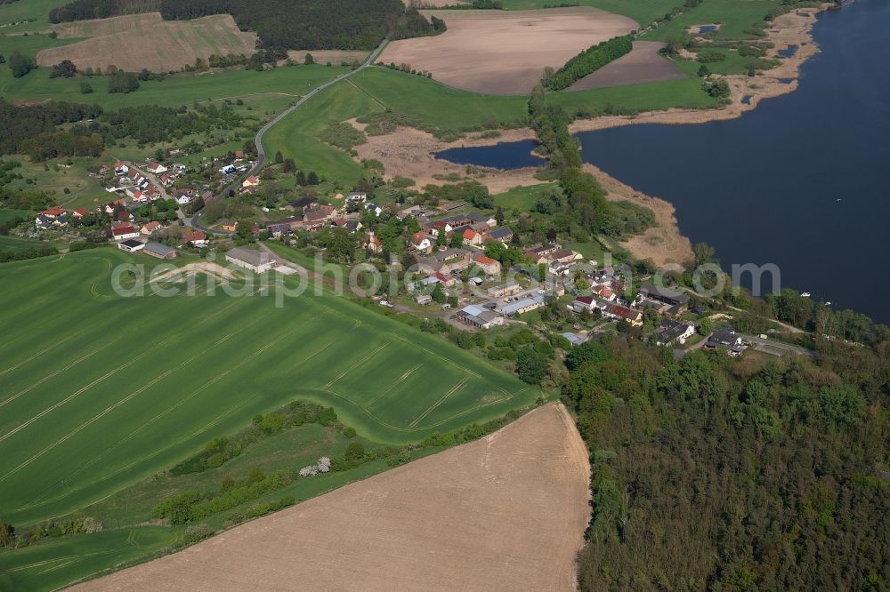 Butzow from the bird's eye view: Village view in Butzow in the state Brandenburg, Germany