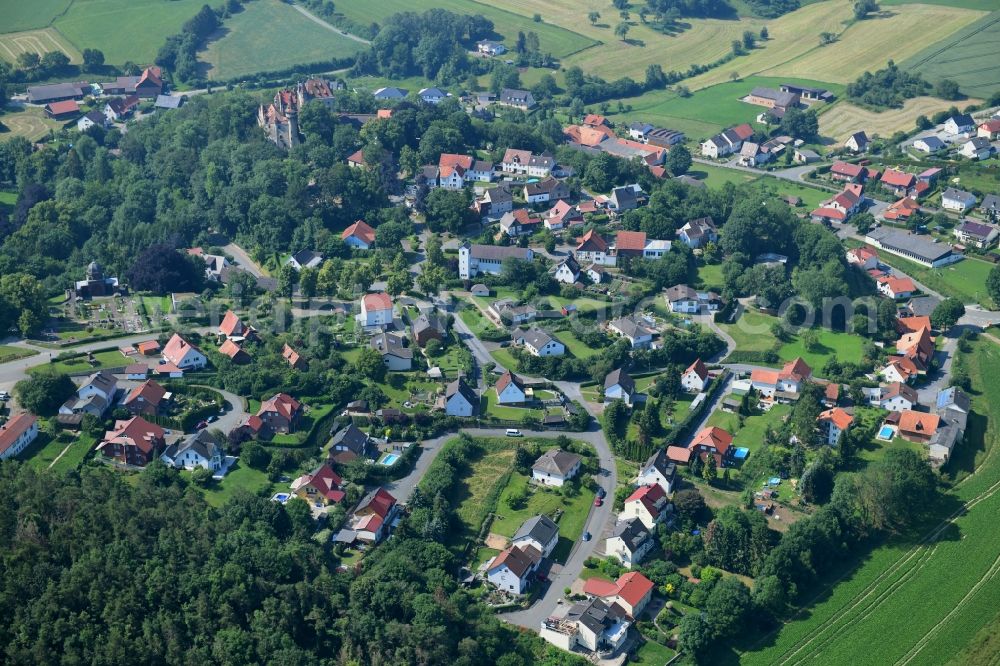 Calenberg from the bird's eye view: Village view in Calenberg in the state North Rhine-Westphalia, Germany