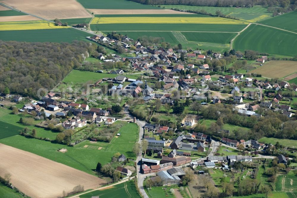 Aerial image Catillon- Fumechon - Village view of Catillon- Fumechon in Nord-Pas-de-Calais Picardy, France