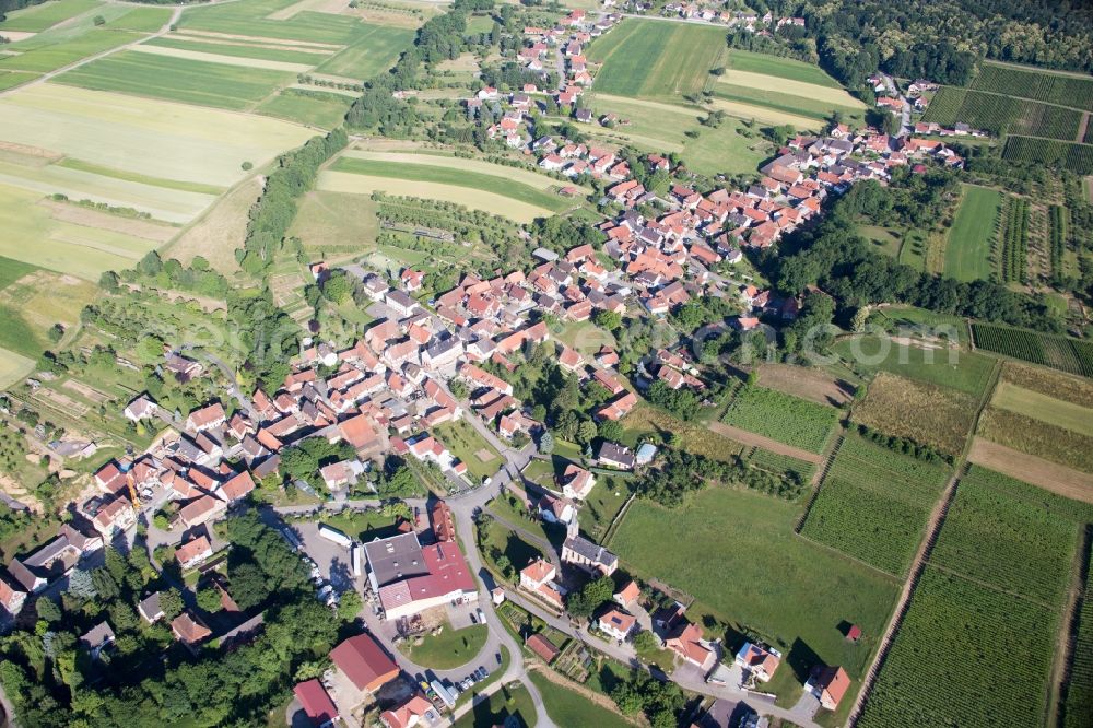 Cleebourg from the bird's eye view: Village view in Cleebourg in Grand Est, France