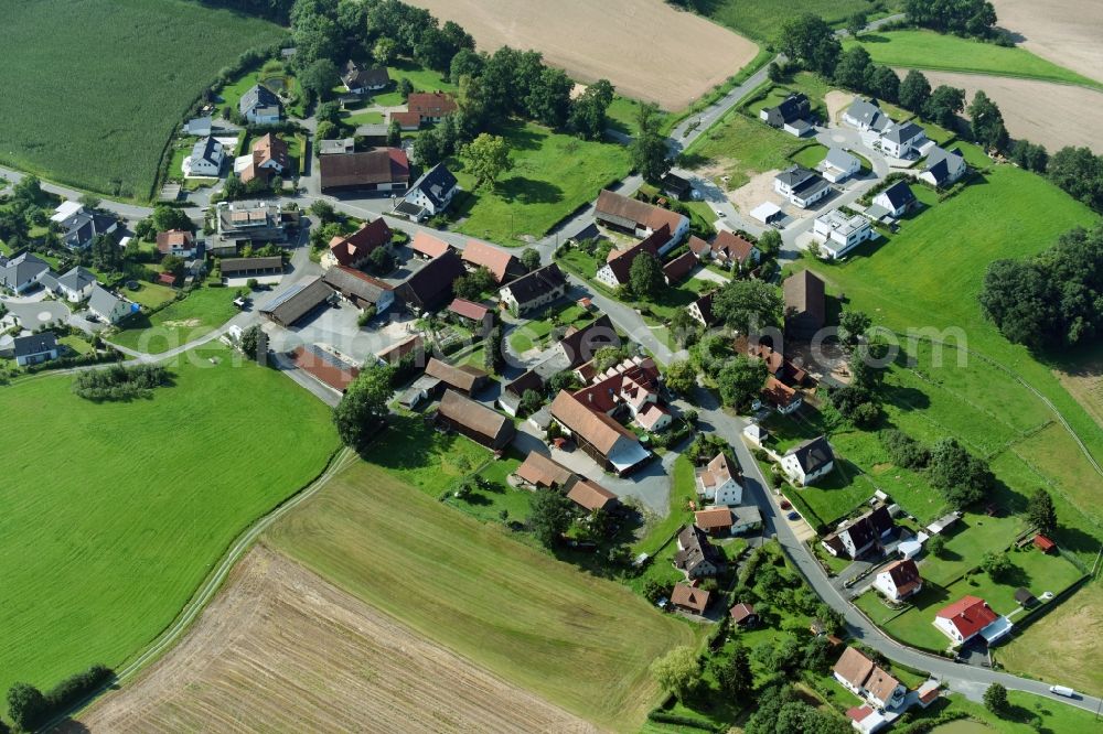 Aerial image Cottenbach - Village view in Cottenbach in the state Bavaria, Germany