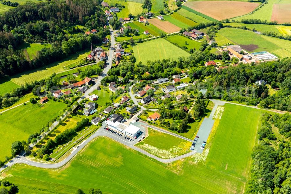 Aerial image Dalwigksthal - Village view in Dalwigksthal in the state Hesse, Germany