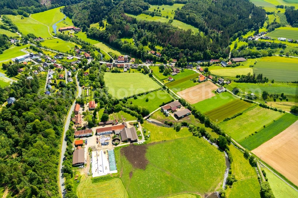 Aerial photograph Dalwigksthal - Village view in Dalwigksthal in the state Hesse, Germany