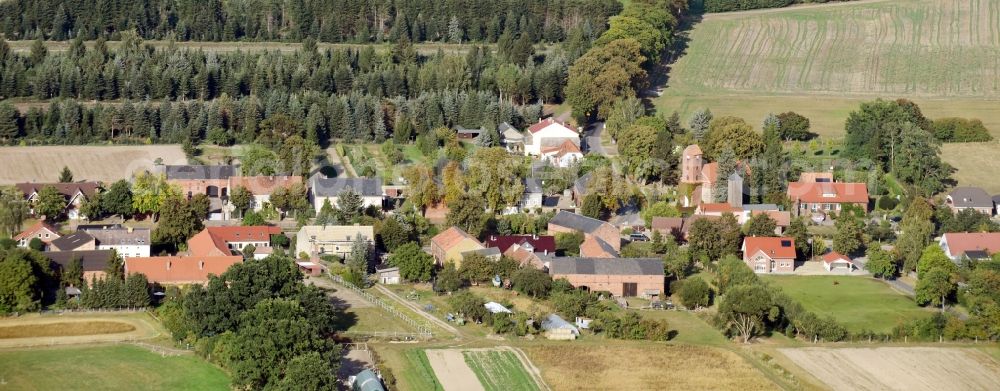 Aerial photograph Danewitz - Village view of Danewitz in the state Brandenburg