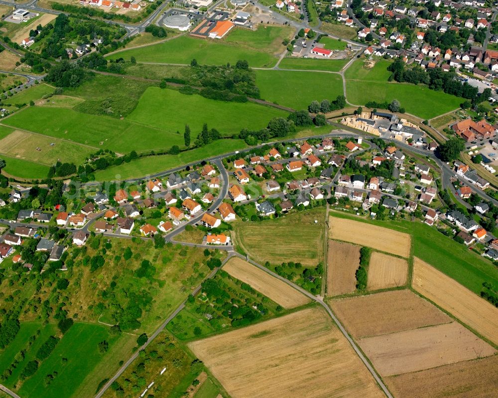 Daubringen from above - Village view in Daubringen in the state Hesse, Germany