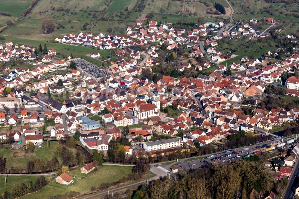 Aerial photograph Dettwiller - Village view in Dettwiller in Grand Est, France