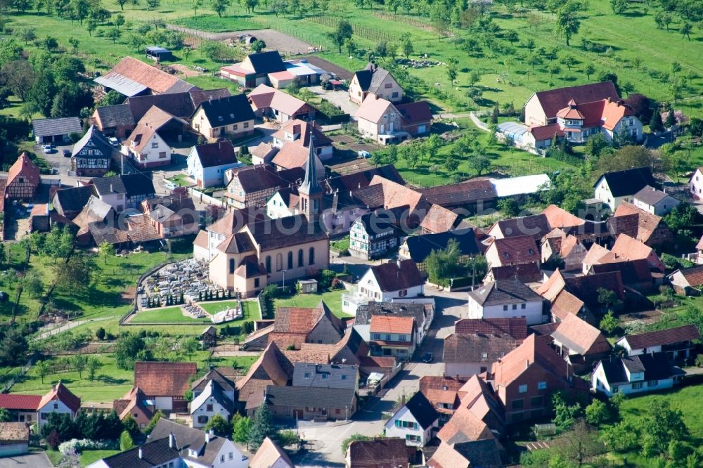 Aerial photograph Dieffenbach-lès-Wœrth - Village view in Dieffenbach-lA?s-WA?rth in Grand Est, France