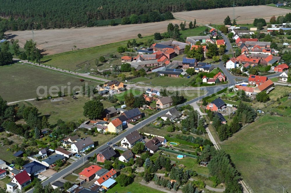 Aerial photograph Dietrichsdorf - Village view in Dietrichsdorf in the state Saxony-Anhalt, Germany