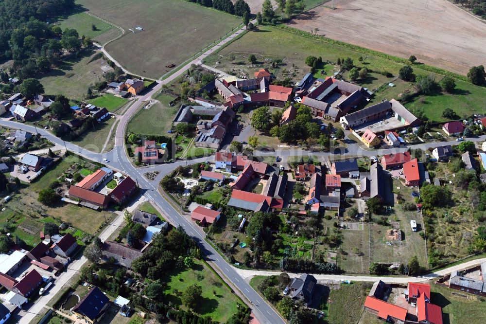 Aerial photograph Dietrichsdorf - Village view in Dietrichsdorf in the state Saxony-Anhalt, Germany