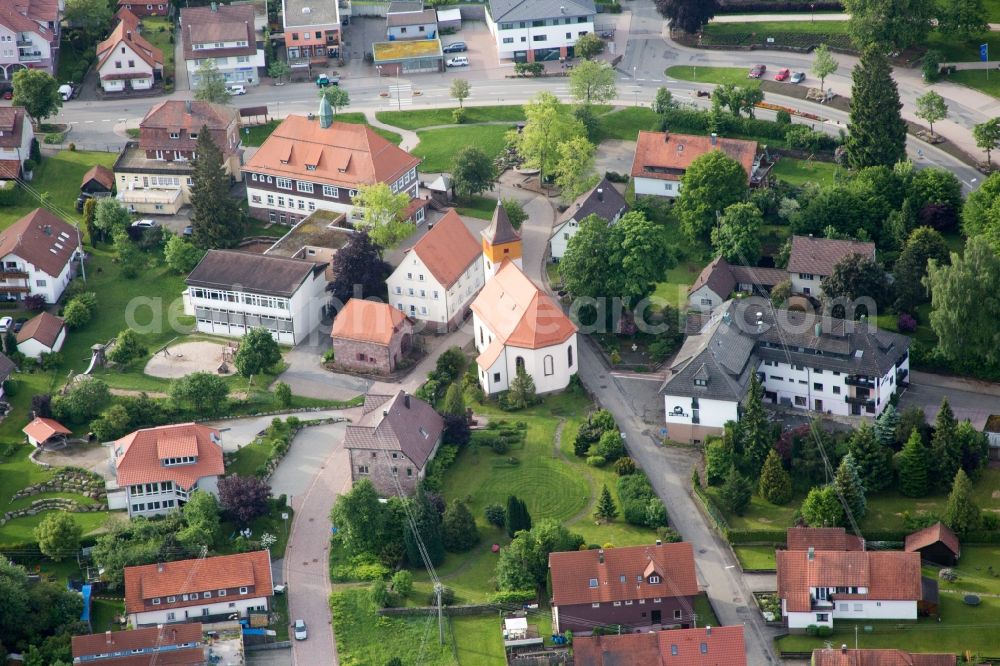 Aerial image Dobel - Village view in Dobel in the state Baden-Wuerttemberg