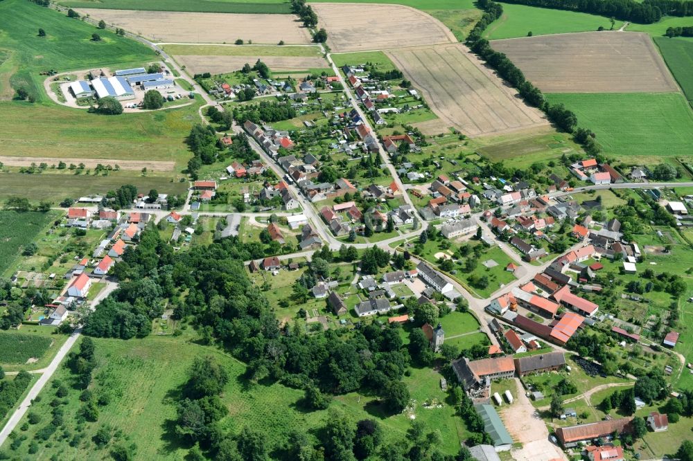 Aerial image Dobritz - Village view in Dobritz in the state Saxony-Anhalt, Germany