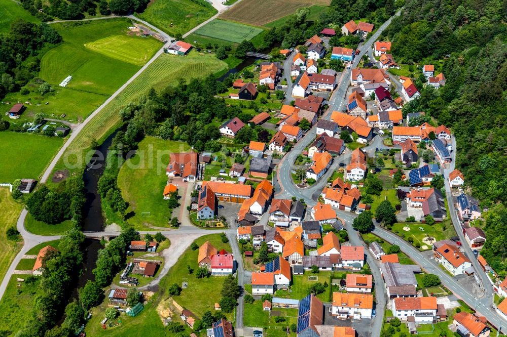 Aerial photograph Ederbringhausen - Village view in Ederbringhausen in the state Hesse, Germany