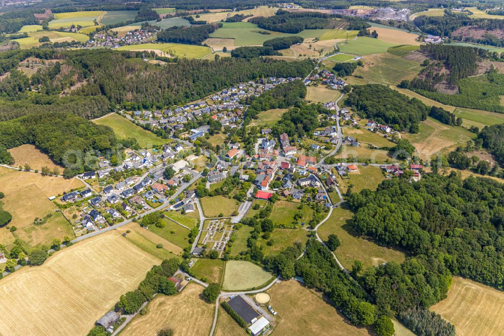 Aerial image Eisborn - Village view in Eisborn in the state North Rhine-Westphalia, Germany