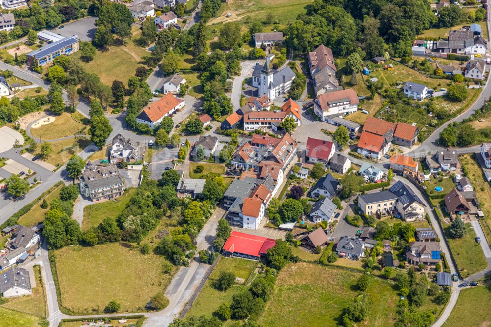 Aerial photograph Eisborn - Village view in Eisborn in the state North Rhine-Westphalia, Germany