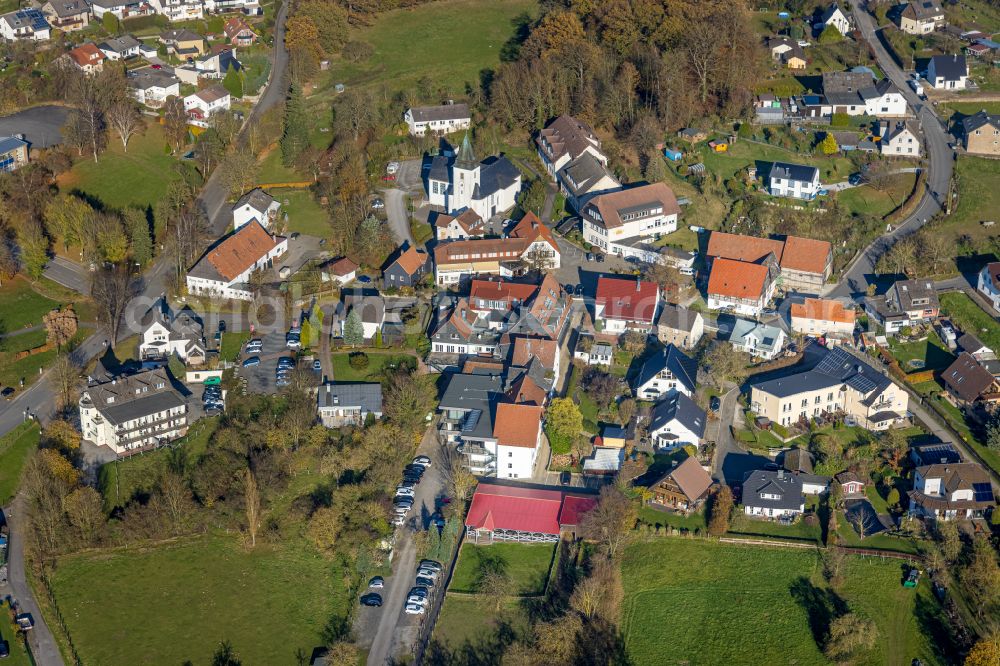 Eisborn from the bird's eye view: Village view in Eisborn in the state North Rhine-Westphalia, Germany