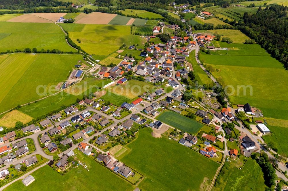 Eppe from above - Village view in Eppe in the state Hesse, Germany