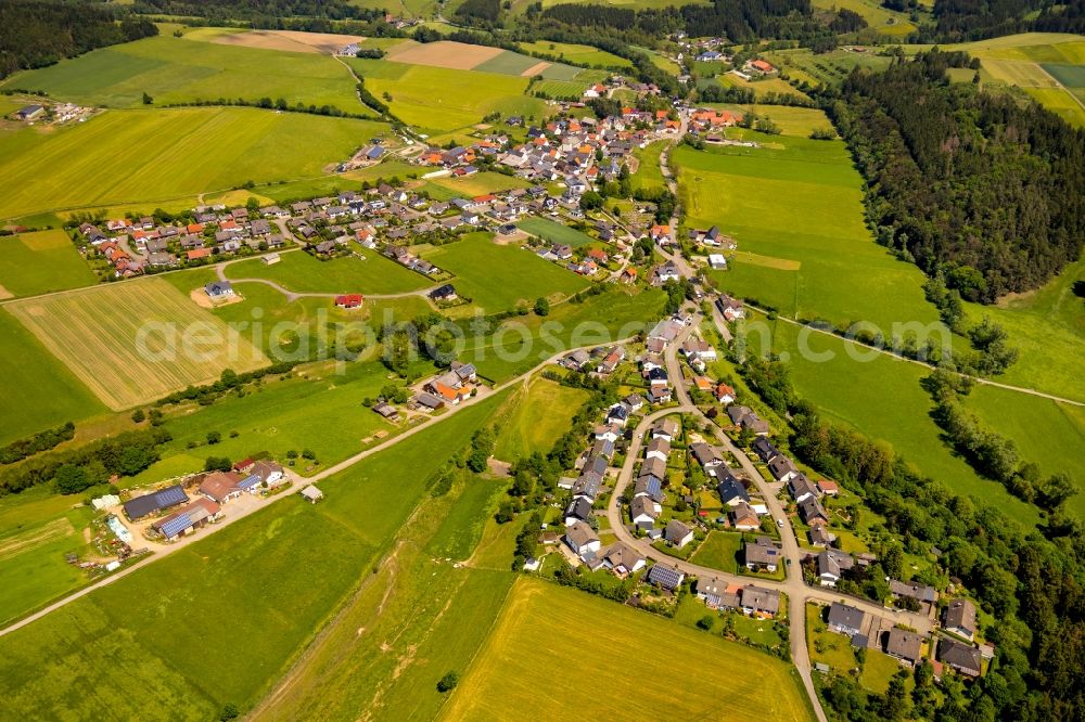 Aerial image Eppe - Village view in Eppe in the state Hesse, Germany