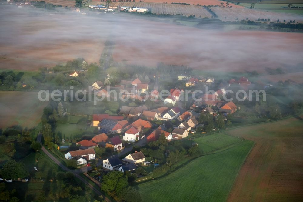 Etzelsrode from above - Village view in Etzelsrode in the state Thuringia, Germany