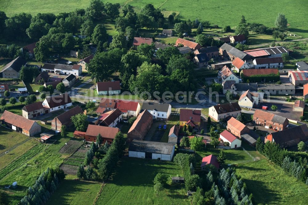 Aerial photograph Friesack - Village view of Friesack in the state Brandenburg