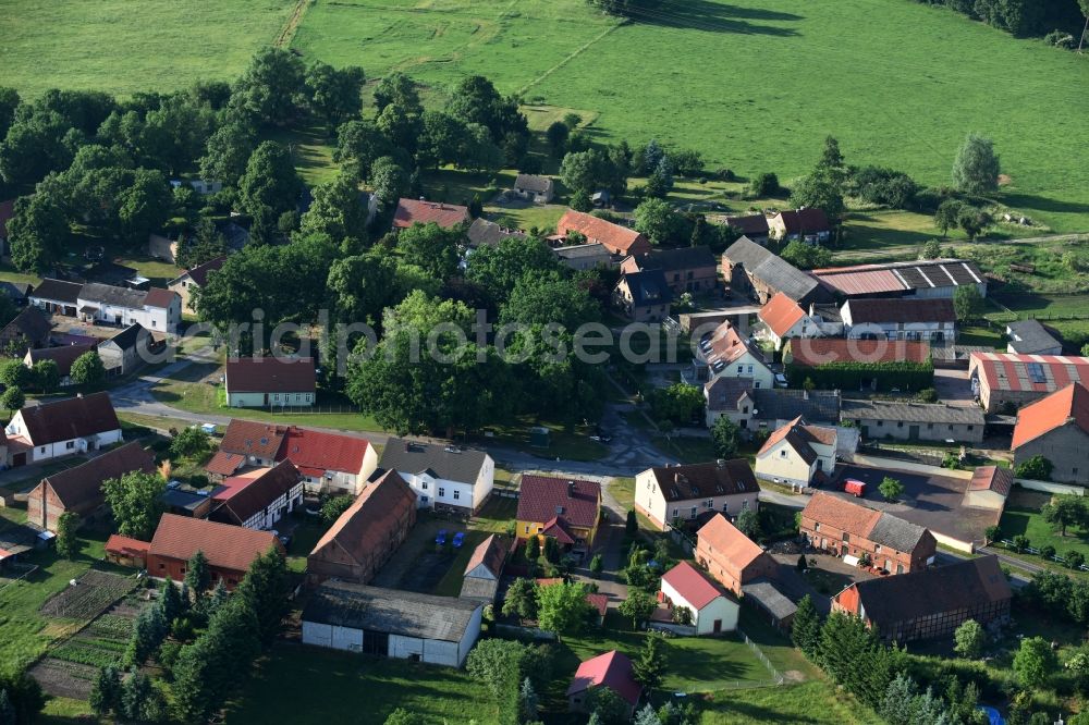 Aerial photograph Friesack - Village view of Friesack in the state Brandenburg