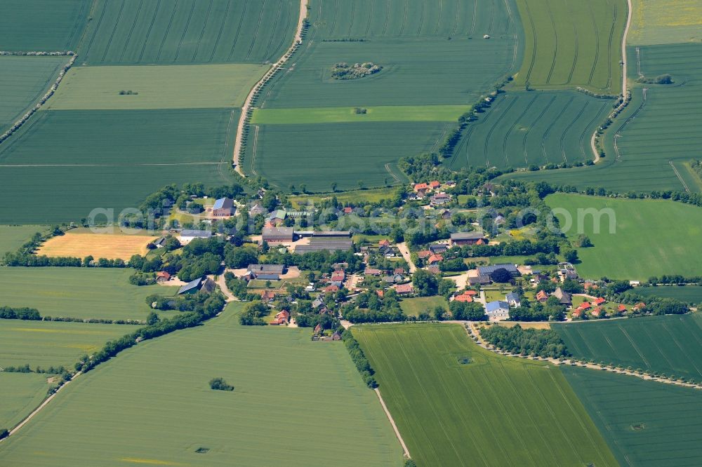 Aerial photograph Gammendorf - Village view of Gammendorf on Fehmarn island in the state Schleswig-Holstein