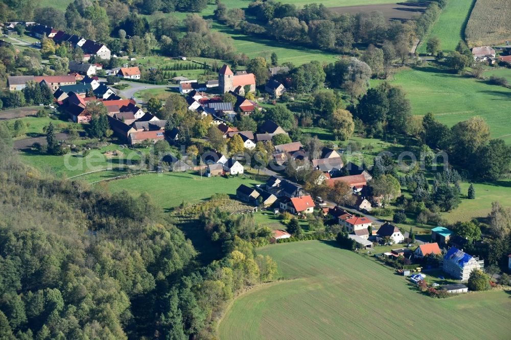 Aerial photograph Garzau-Garzin - Village view in Garzau-Garzin in the state Brandenburg, Germany