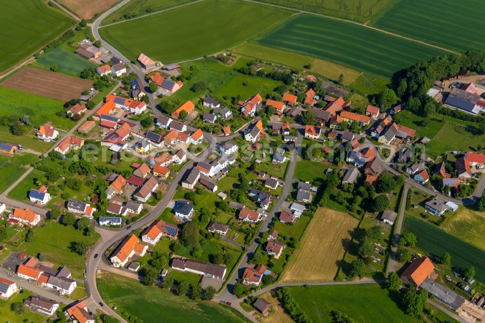 Aerial image Gembeck - Village view in Gembeck in the state Hesse, Germany