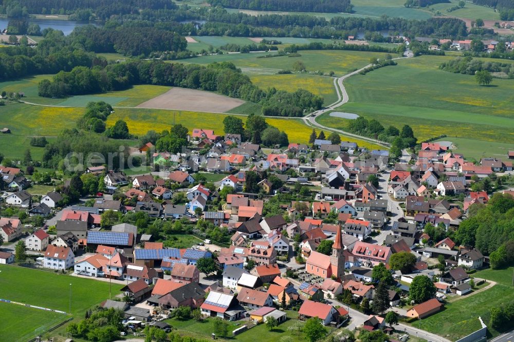 Göggelsbuch from above - Village view in Goeggelsbuch in the state Bavaria, Germany