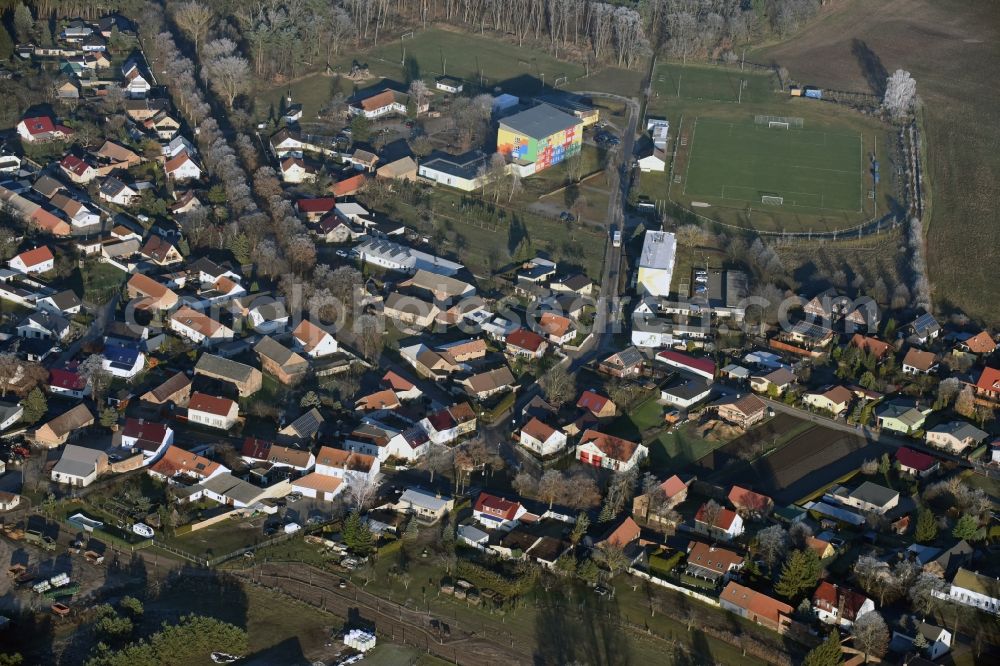 Aerial photograph Glienick - Village view of Glienick in the state Brandenburg